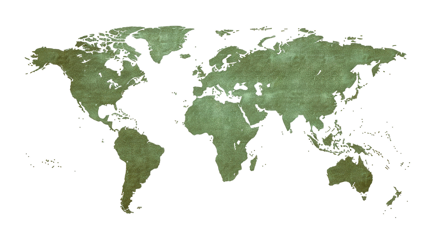 World map showing our locations